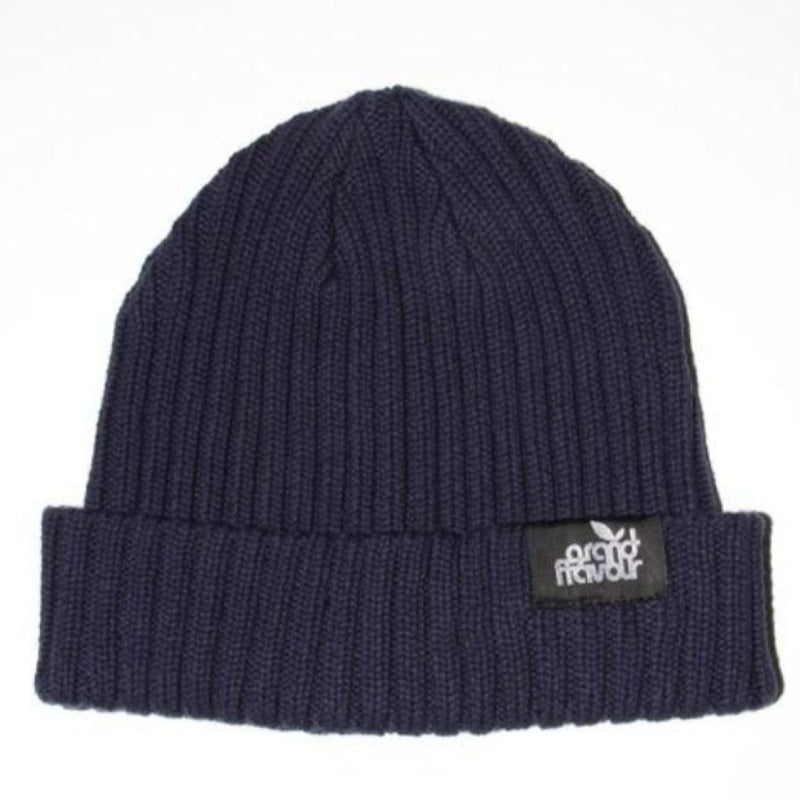 GRAND FLAVOUR CORRUGATED BEANIE BLACK
