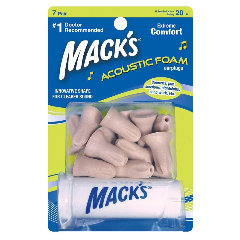 MACKS EARPLUGS ACOUSTIC FOAM