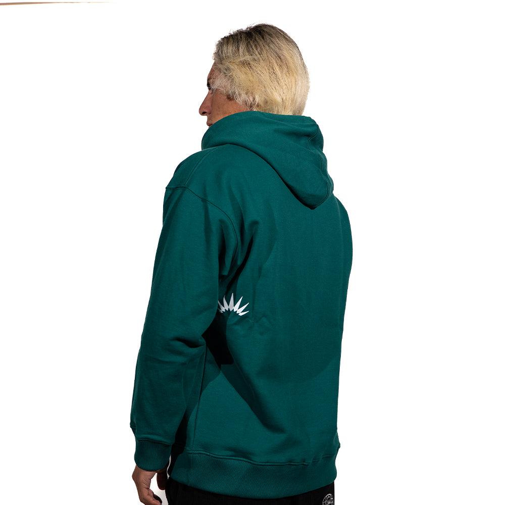 HOOD ERIZOS 3D EMERALD
