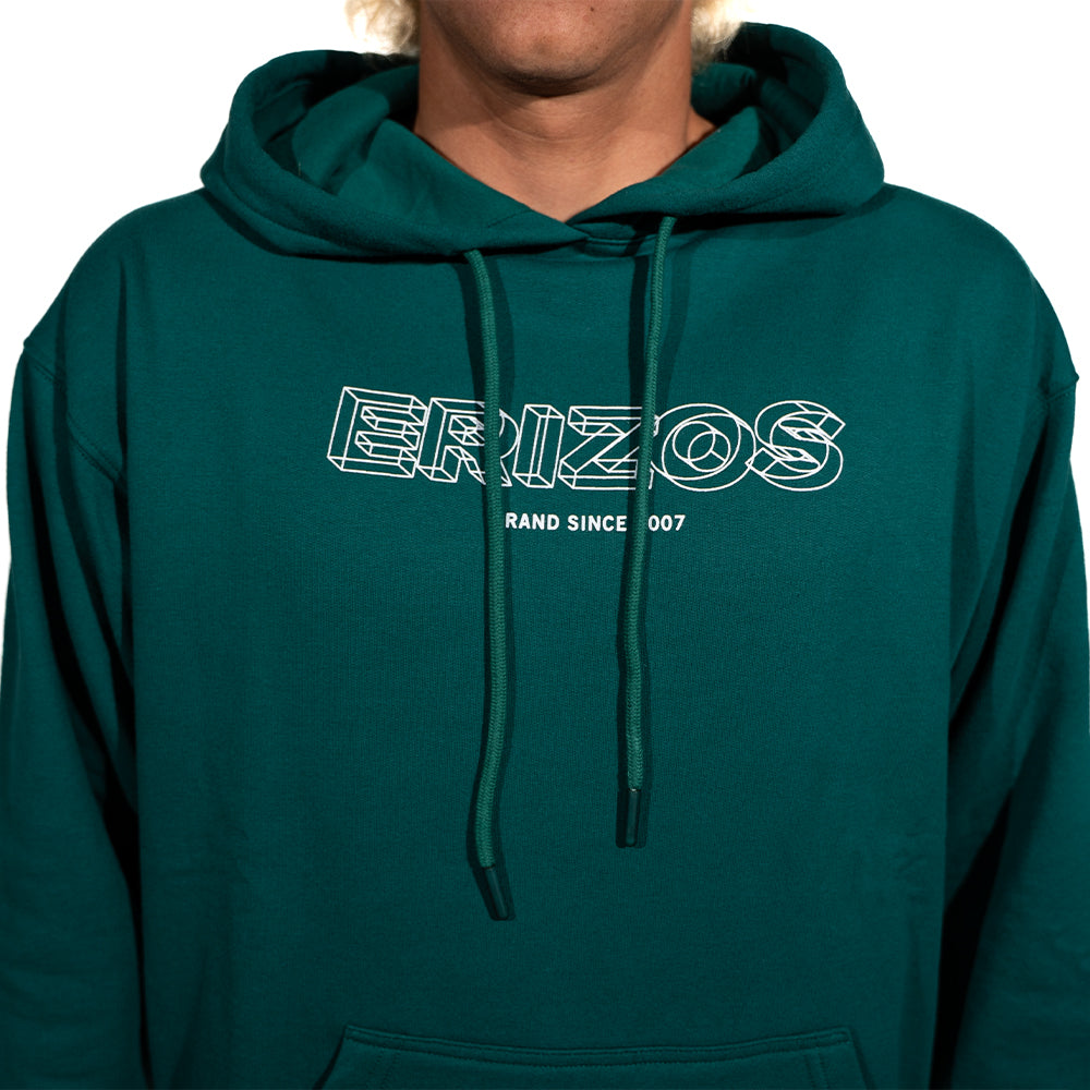 HOOD ERIZOS 3D EMERALD