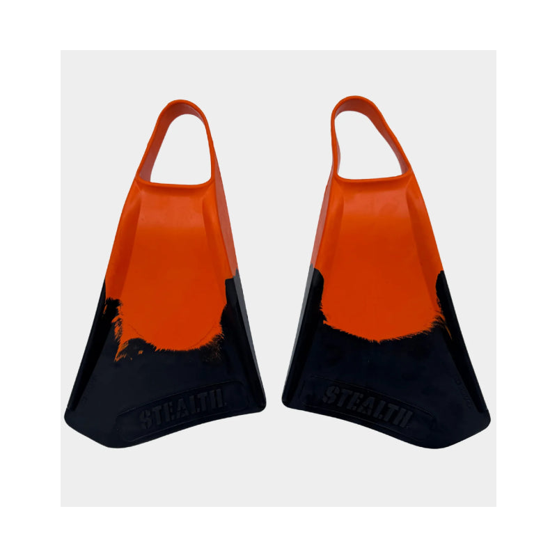 STEALTH FINS S4 ORANGE BLACK