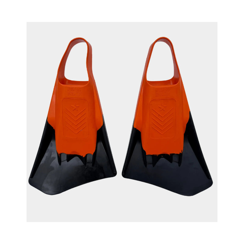 STEALTH FINS S4 ORANGE BLACK