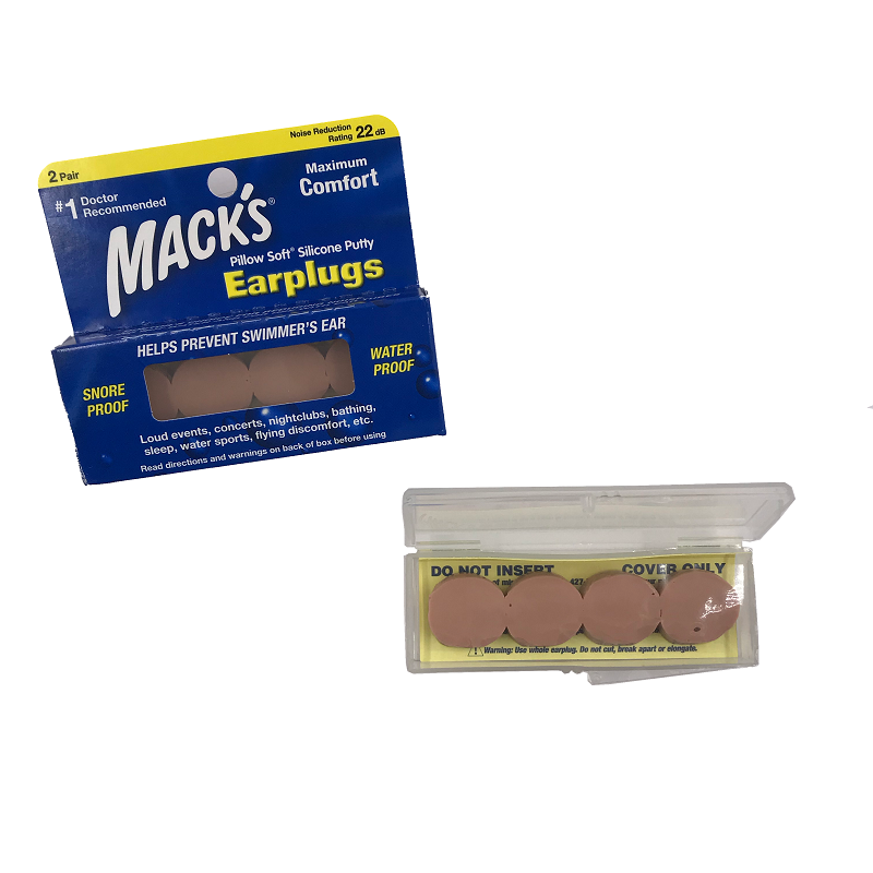 TAPONES DE OIDOS MACKS SILICONA 2 PARES