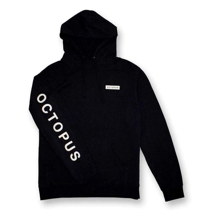 OCTOPUS HOOD MASSIVE LOGO BLACK