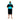 SURFLOGIC PONCHO ADULTO BLACK CYAN