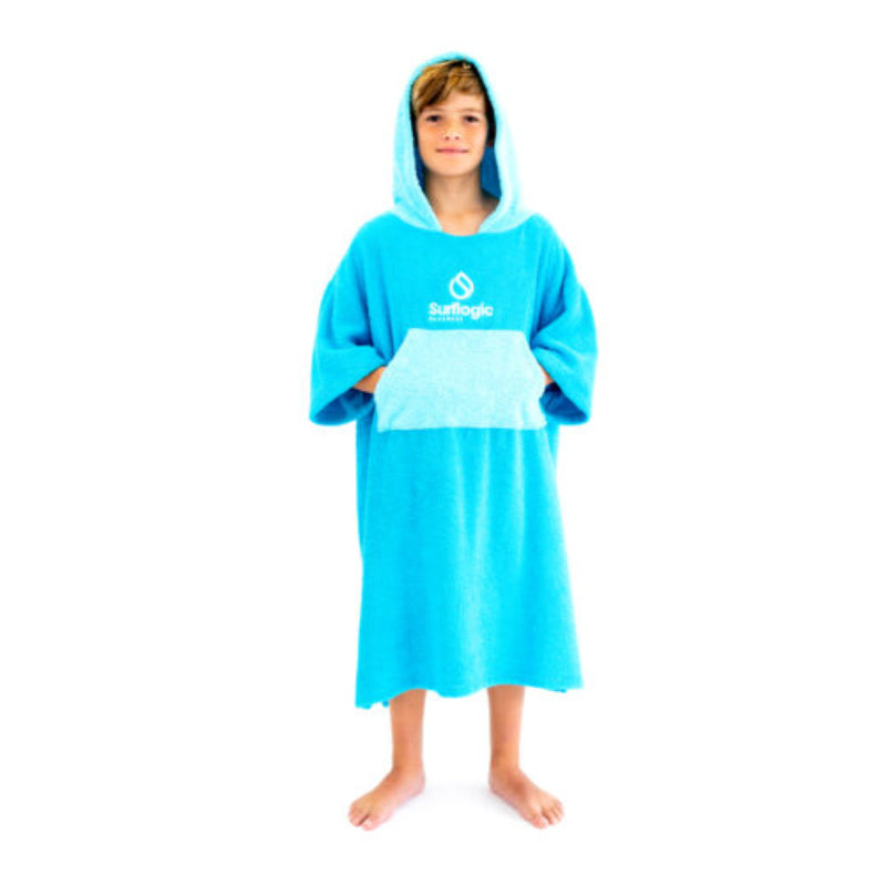 SURFLOGIC PONCHO JUNIOR TURQUOISE CYAN