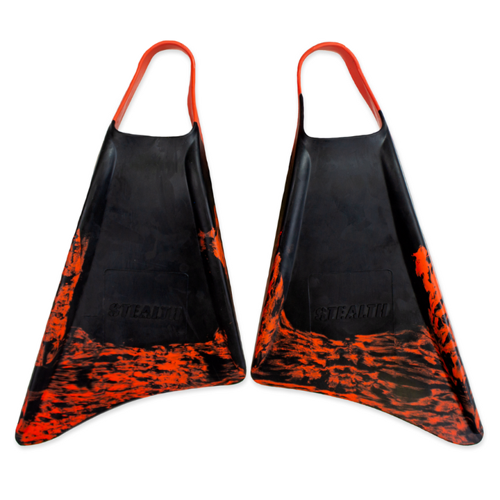 STEALTH S1 SUPREME BLACK/FLURO RED